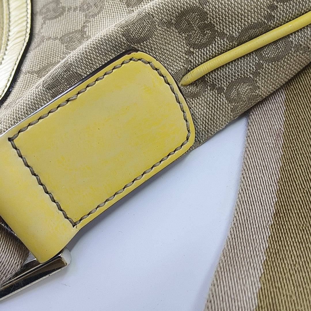 Monogram Coated Canvas Shoulder Bag Beige