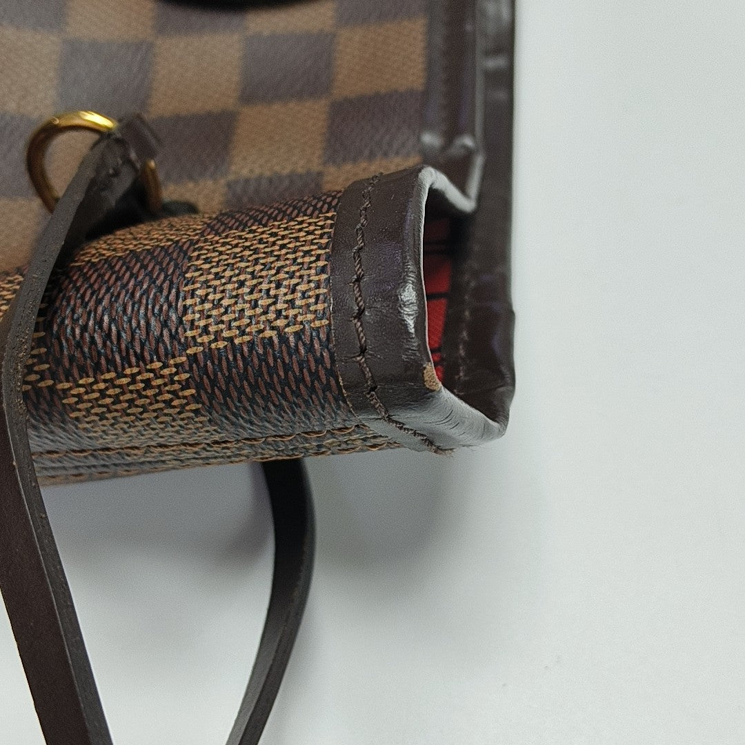 NEVERFULL MM Damier Ebene Coated Canvas Brown