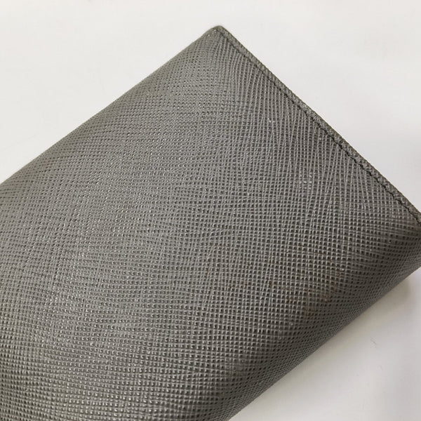 Saffiano Calfskin Wallet Gray