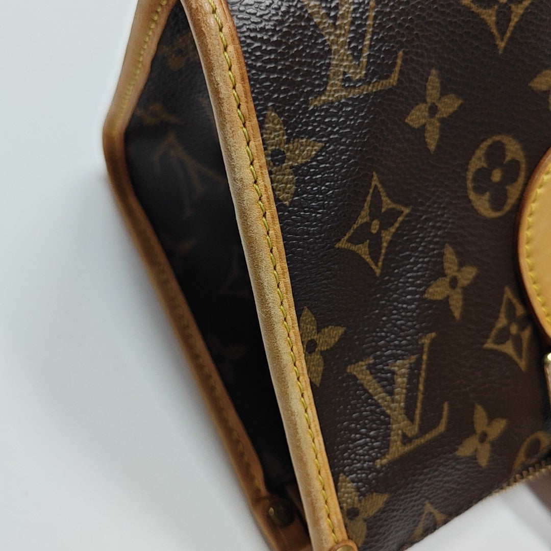 POPINCOURT Monogram Coated Canvas Brown