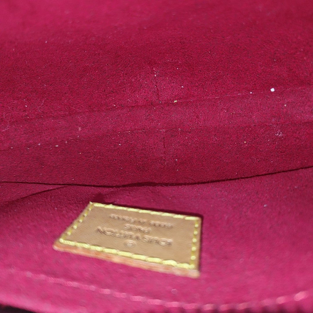 CROISSANT PM Monogram Coated Canvas Brown