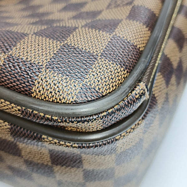 ICARE Damier Ebene Coated Canvas Brown