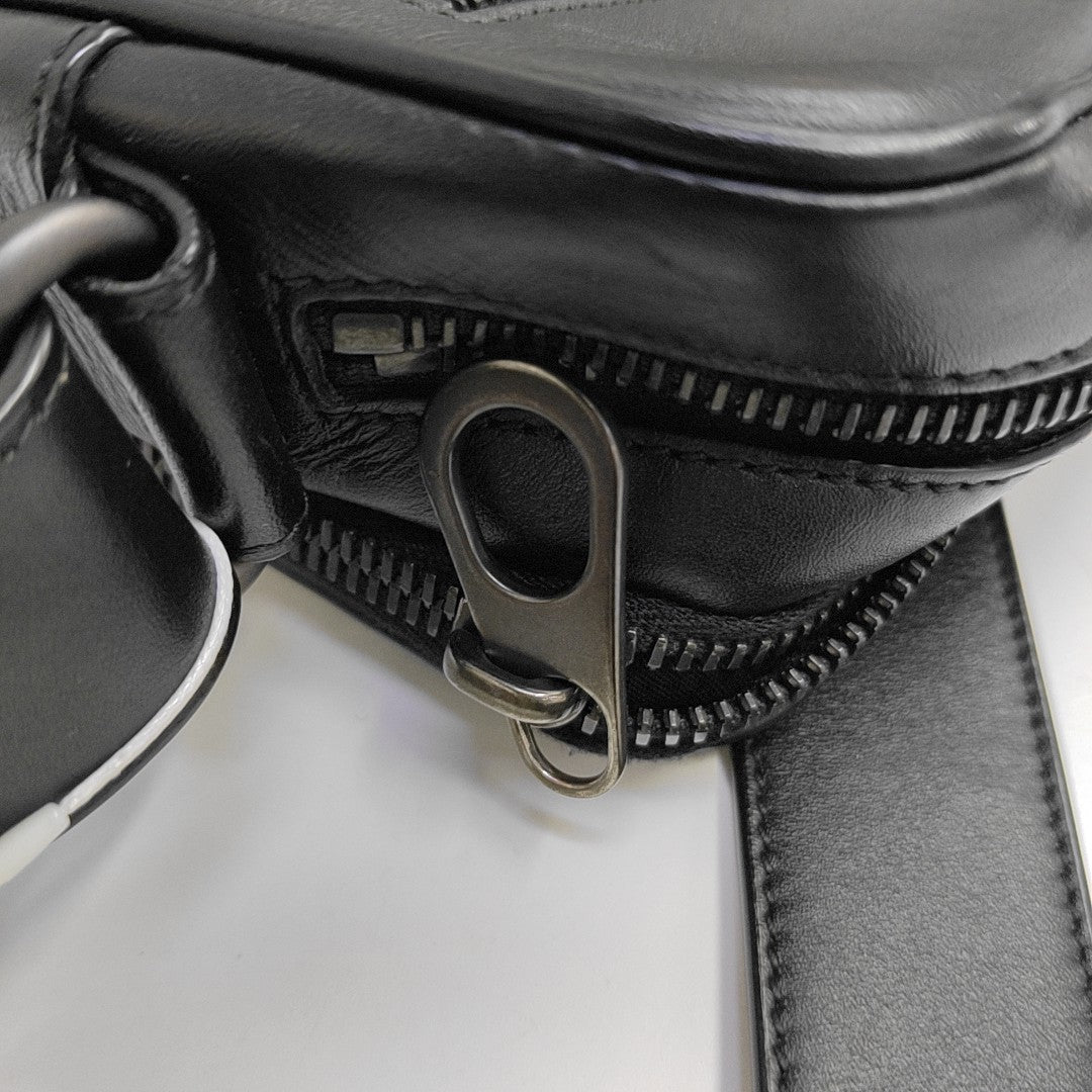 Calfskin Shoulder Bag Black