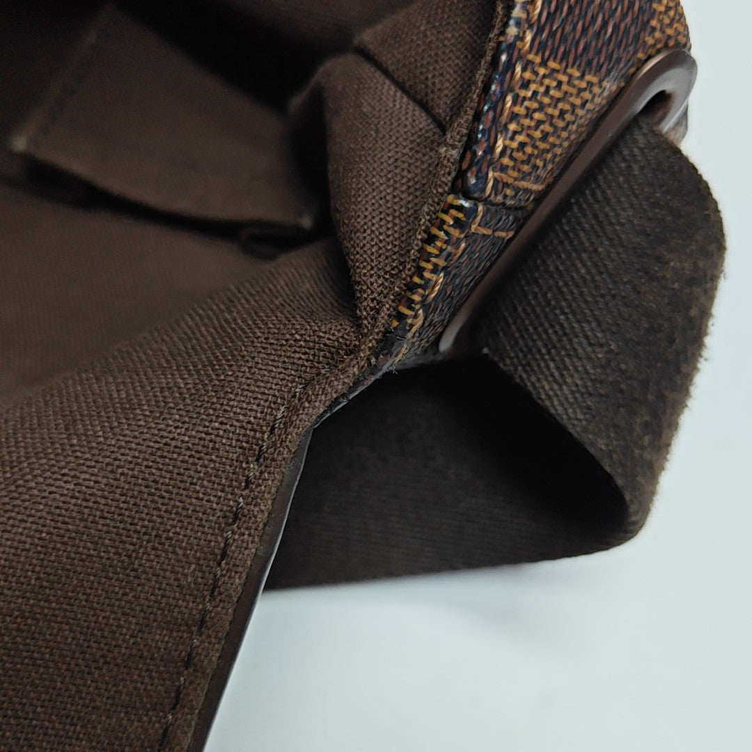 BROOKLYN Damier Ebene Coated Canvas Brown