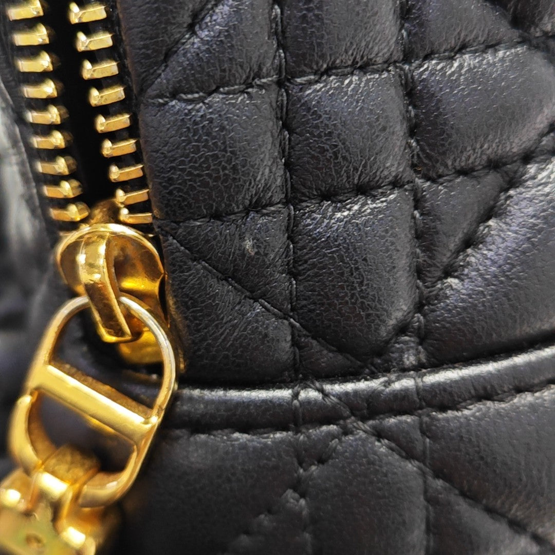 Cannage Lambskin Backpack Mini Black