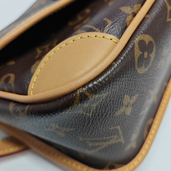 DIANE Monogram Coated Canvas Brown