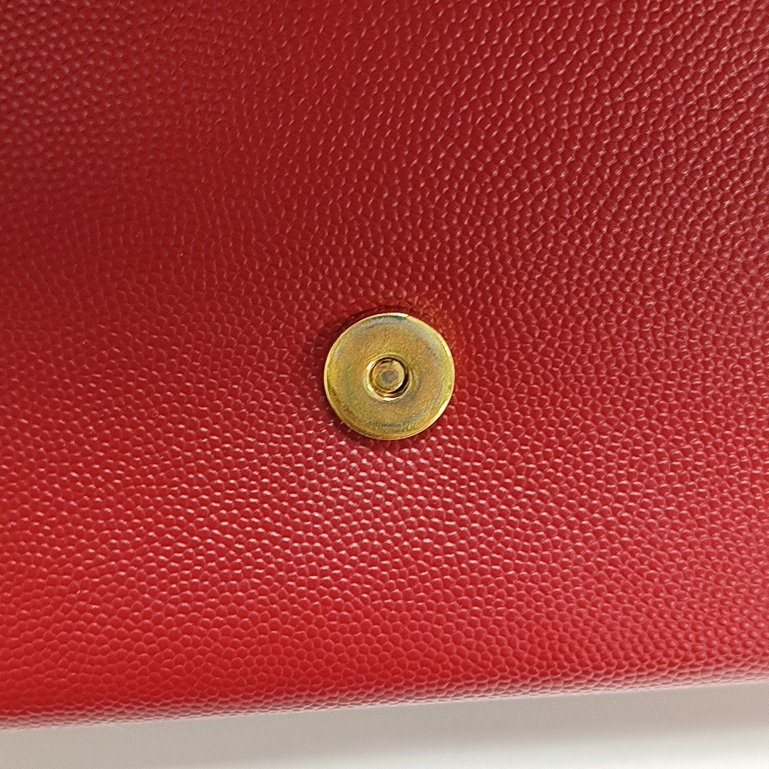KATE Medium Calfskin Red