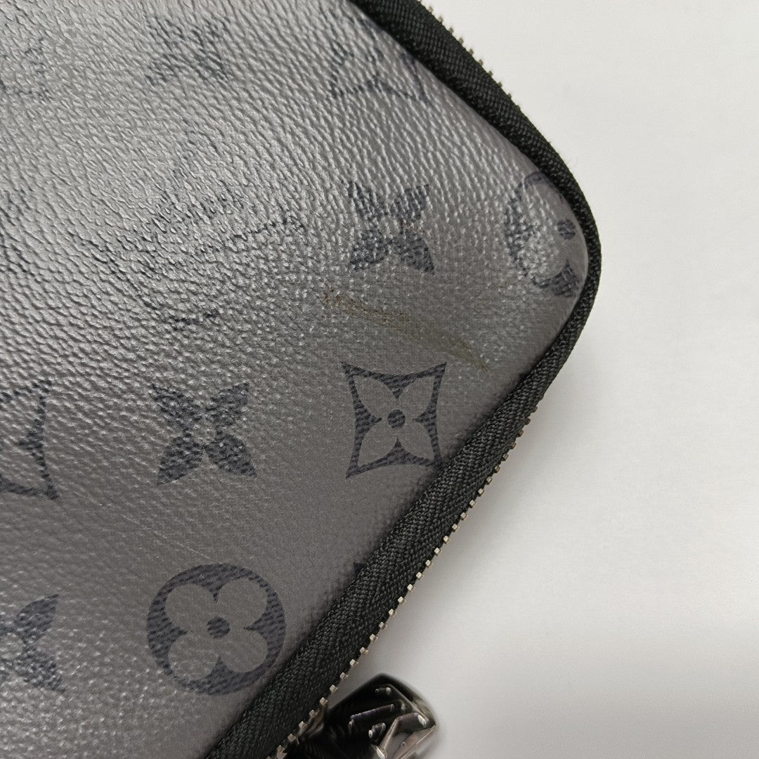 DOUBLE Monogram Coated Canvas Gray