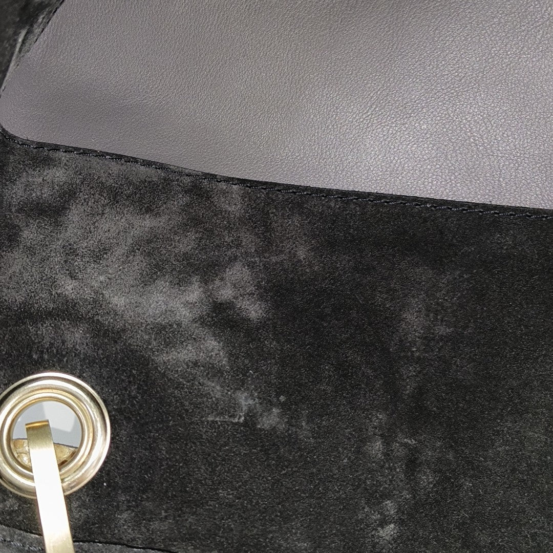 WHISPER GM Monogram Suede Black