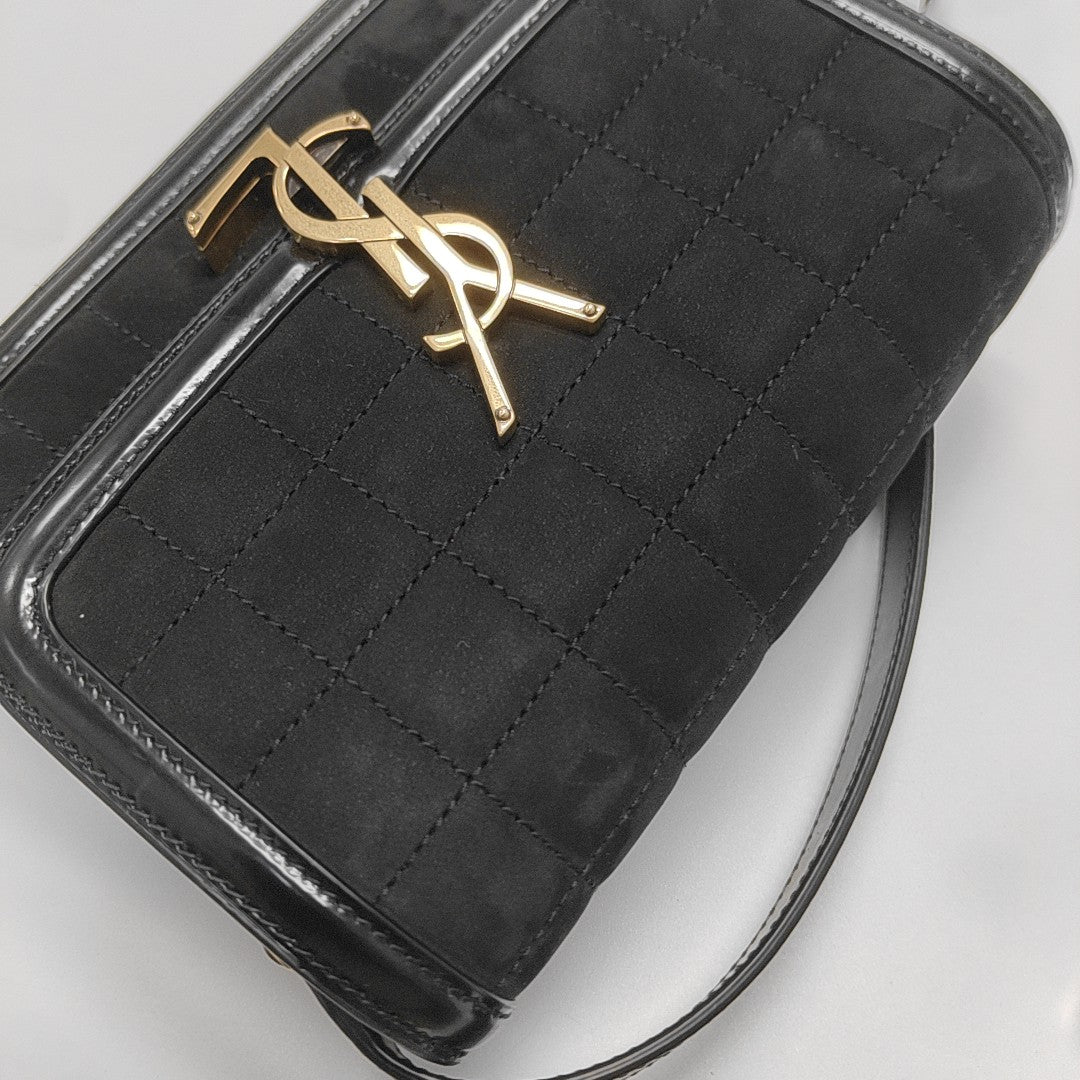 SOLFERINO Small Quilted Calfskin Black