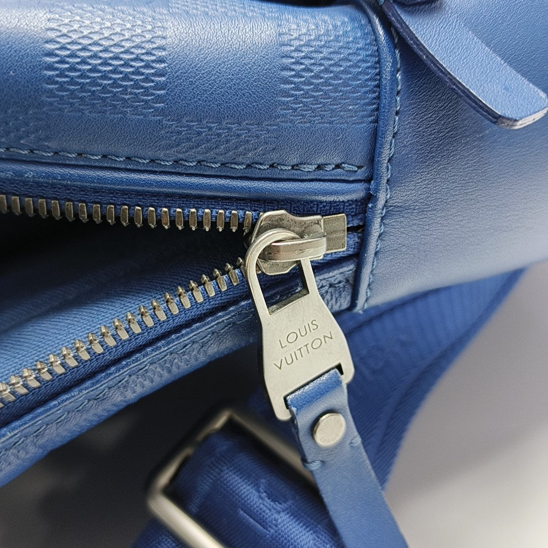 MICHAEL Damier Calfskin Blue