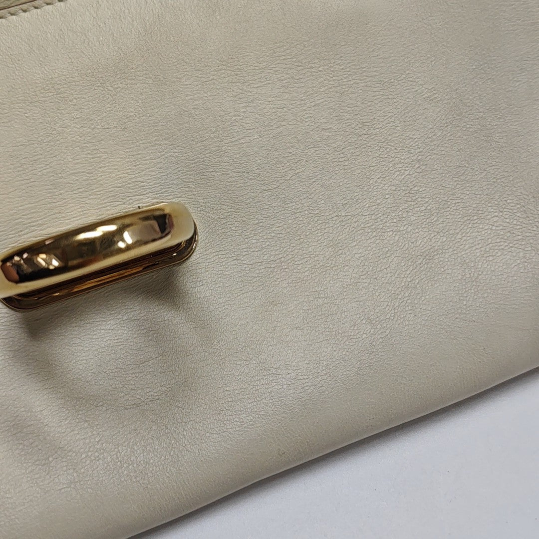 Calfskin Top Handle Bag White