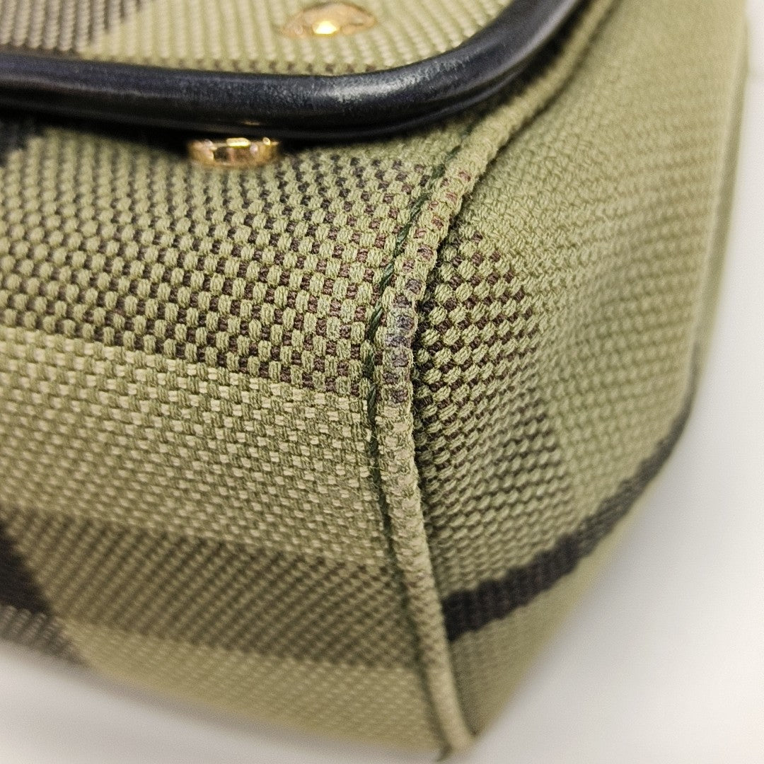 Crossbody Bag Small Canvas Green