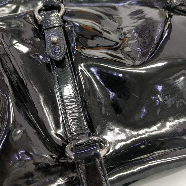 Bow Patent Leather Black