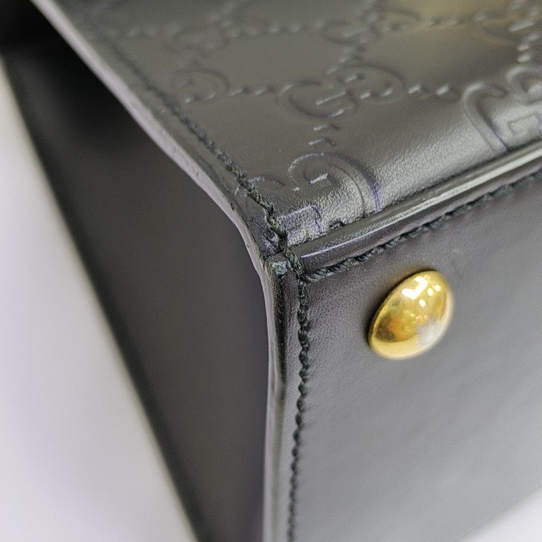 Padlock Small Calfskin Black