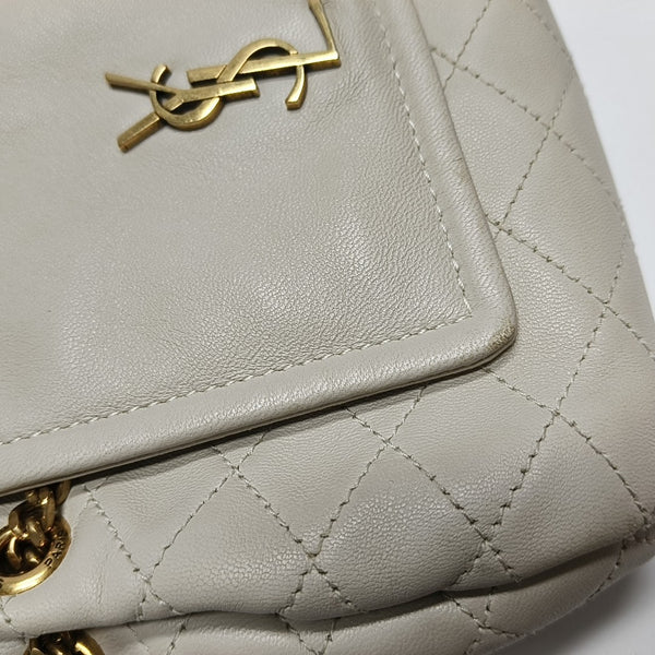 NOLITA Mini Quilted Lambskin White