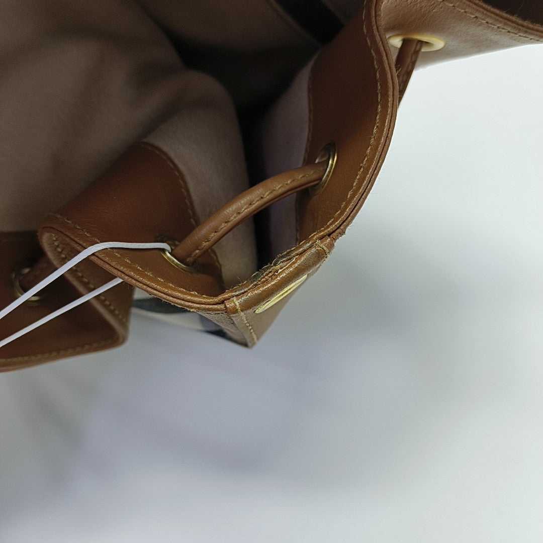 Canvas Bucket Bag Medium Brown