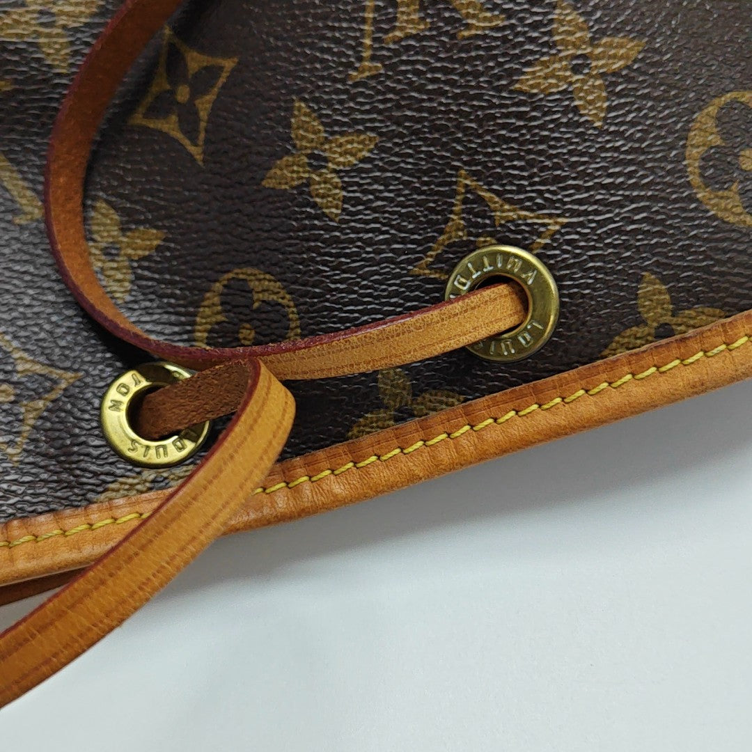 NOÉ BB Monogram Coated Canvas Brown