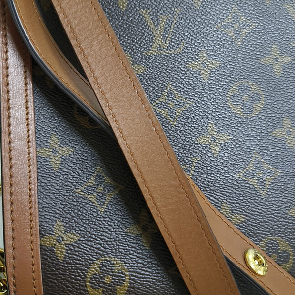 DAUPHINE MM Monogram Coated Canvas Brown