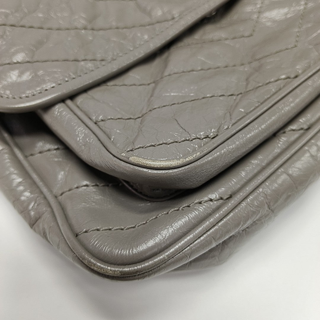 NIKI Medium Chevron Calfskin Brown