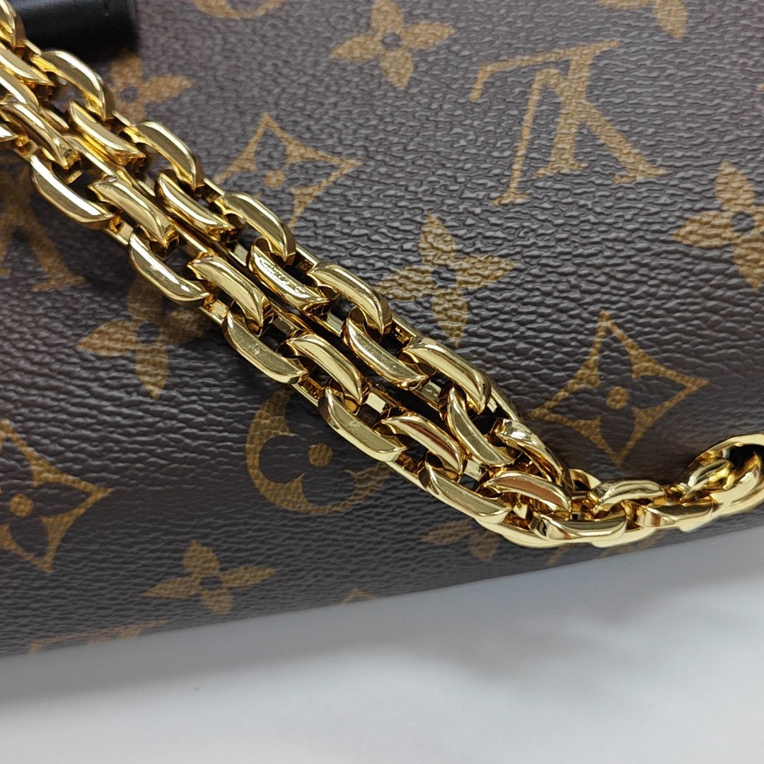 MARCEAU Monogram Coated Canvas Brown