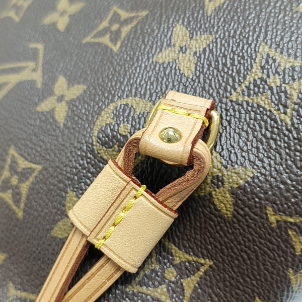 NEVERFULL MM Monogram Coated Canvas Brown