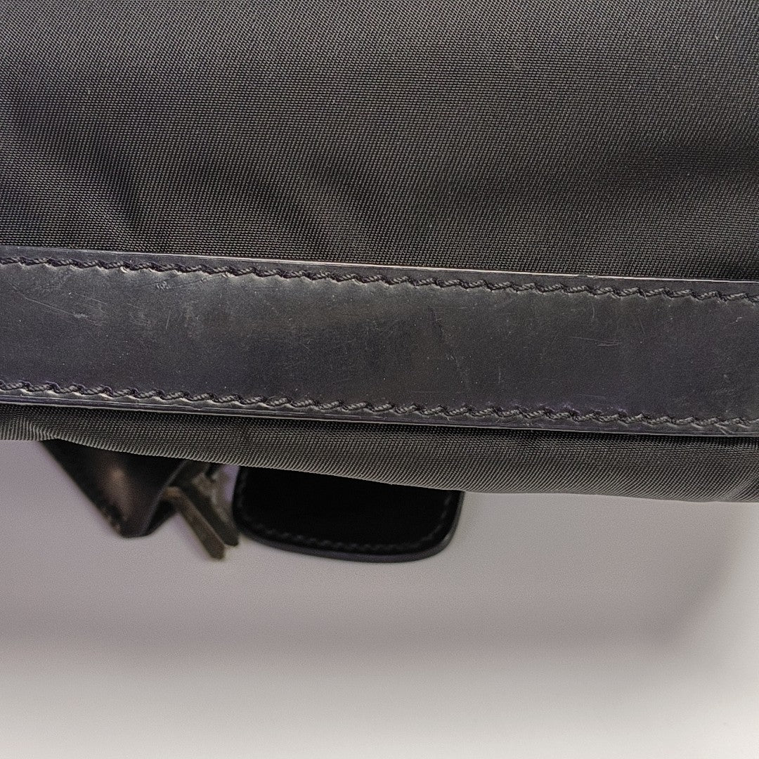 Nylon Shoulder Bag Black
