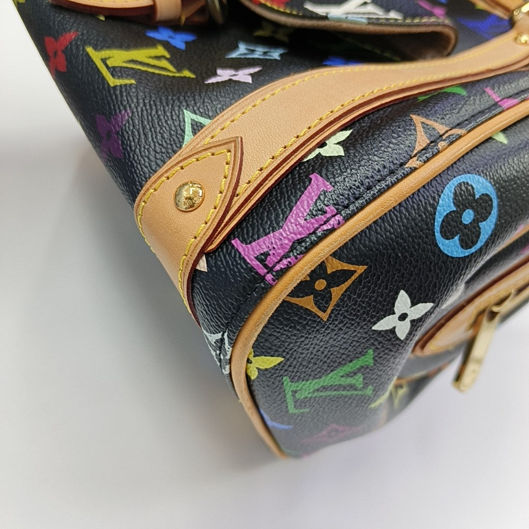 LV × TM PRISCILLA Monogram Coated Canvas Black