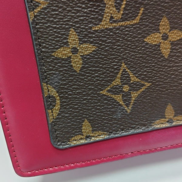 FLORE Monogram Coated Canvas Brown