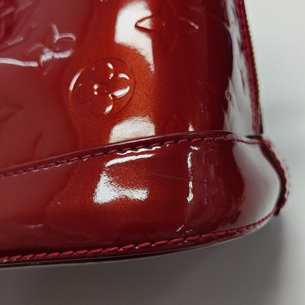 ALMA PM Monogram Patent Leather Red