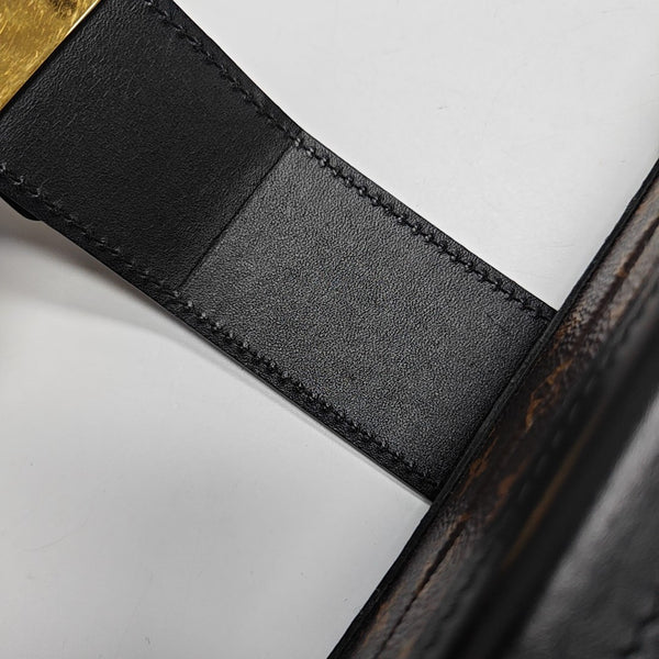 PETITE MALLE Monogram Coated Canvas Brown