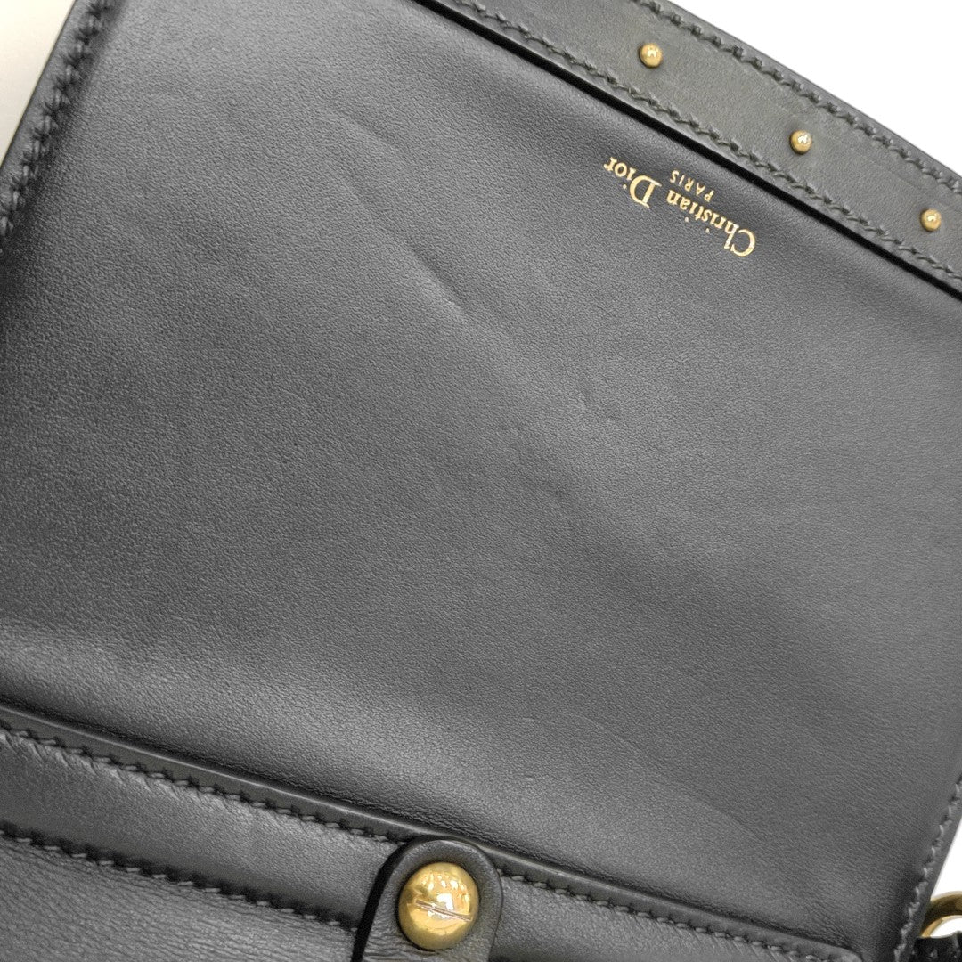 Calfskin Shoulder Bag Black