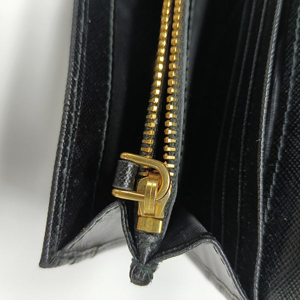Saffiano Calfskin Wallet Black