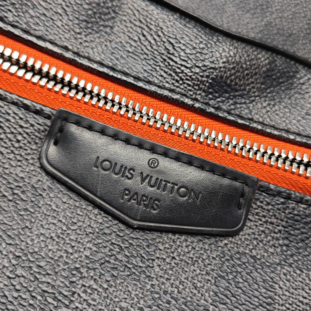 JOSH Damier Graphite Coated Canvas Gray