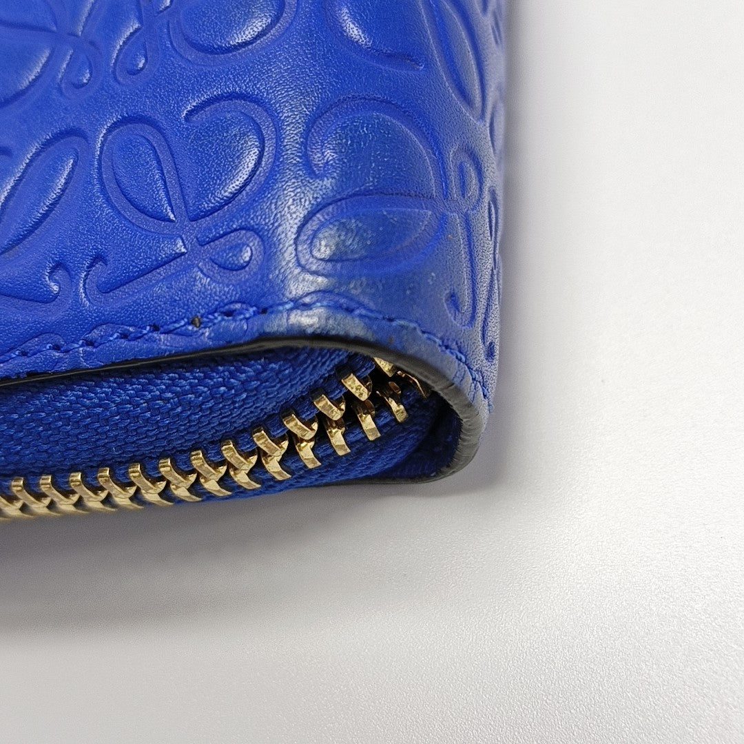 Calfskin Wallet Blue