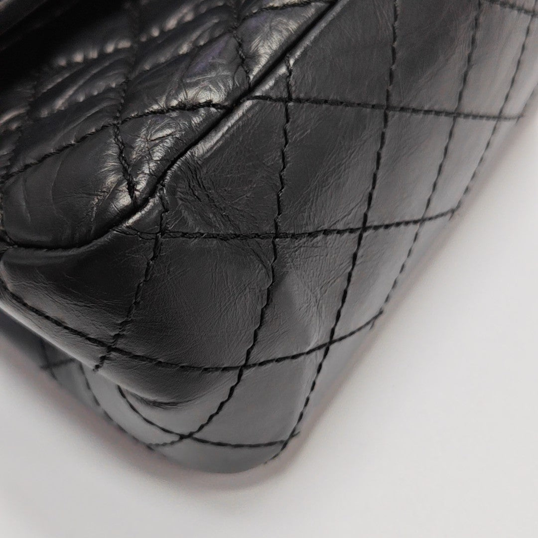 2.55 225 Quilted Calfskin Black