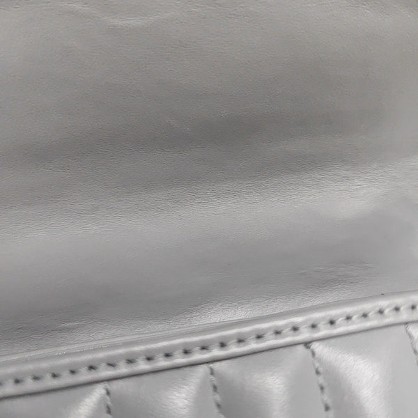 GG Marmont Mini Quilted Calfskin Gray