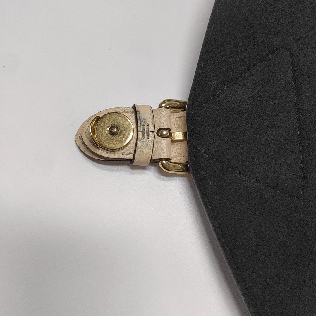 BEAUMARCHAIS Damier Ebene Coated Canvas Brown