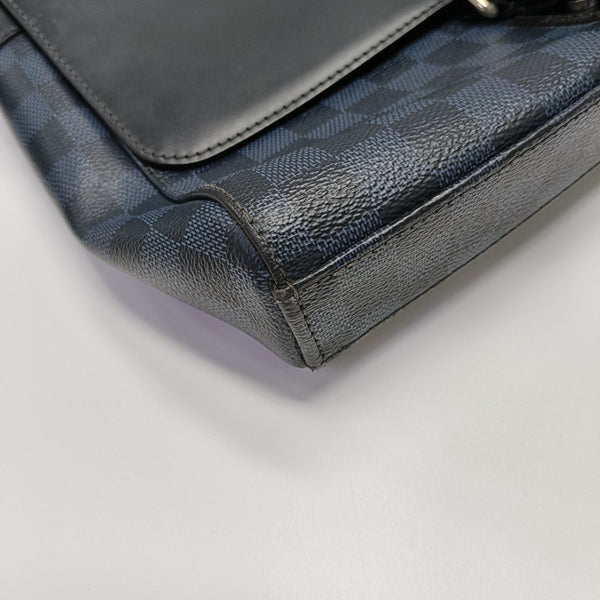 NEWPORT PM Damier Coated Canvas Blue