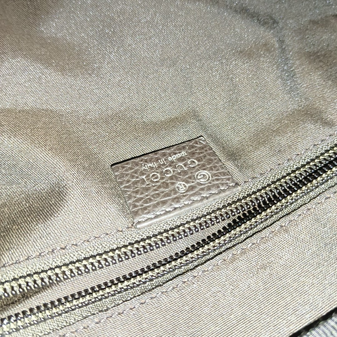 Monogram Coated Canvas Tote Bag Beige