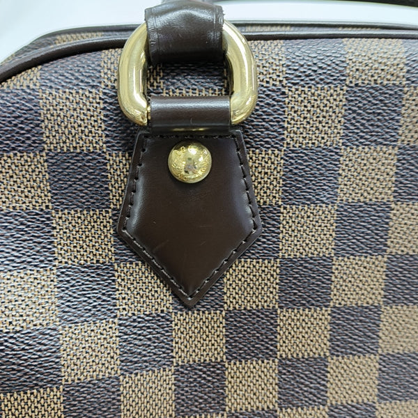 DUOMO Damier Ebene Coated Canvas Brown