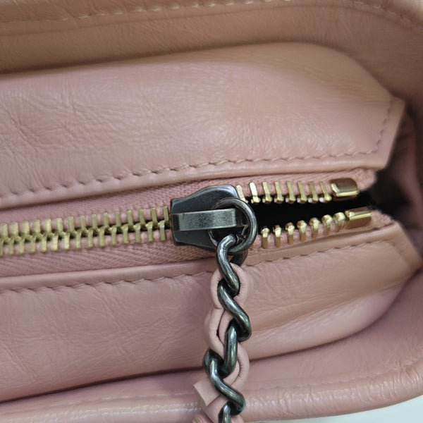 GABRIELLE Medium Quilted Calfskin Pink