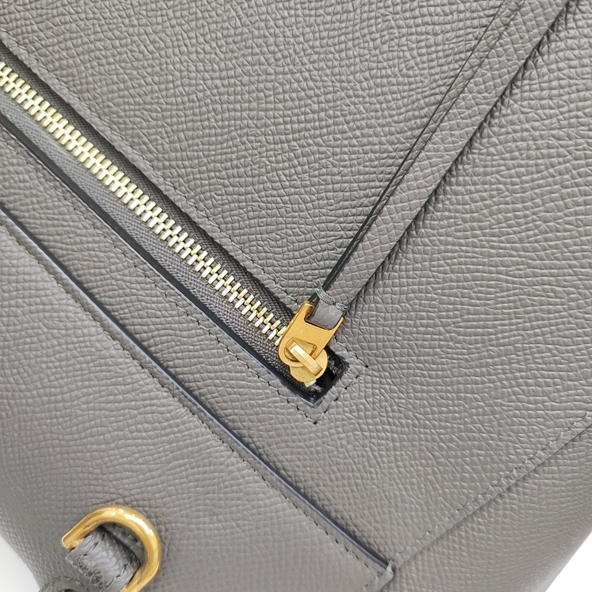 BELT Mini Calfskin Gray