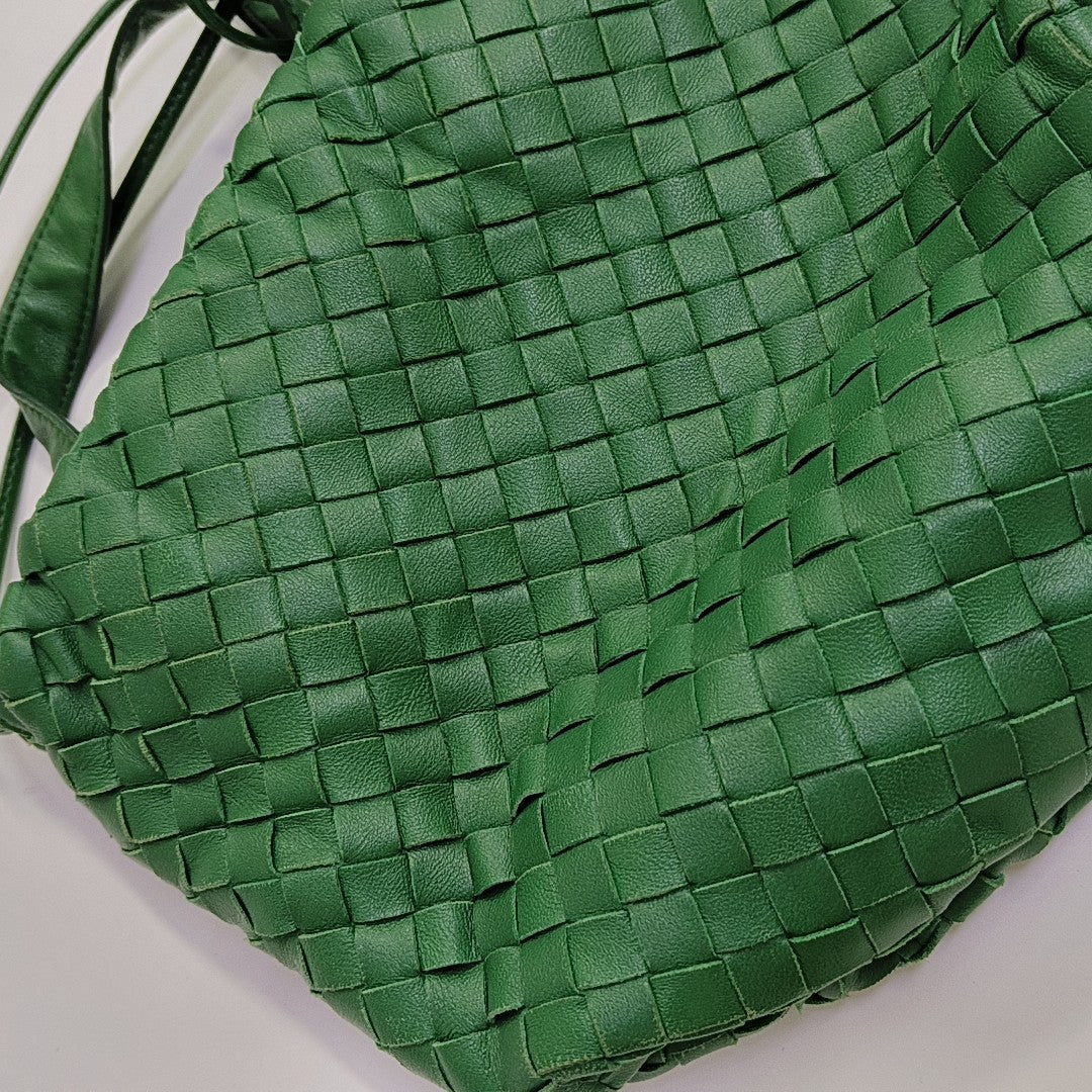 Lambskin Shoulder Bag Green
