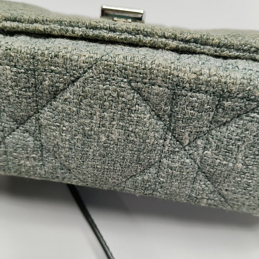 Dior Caro Small Cannage Fabric Green