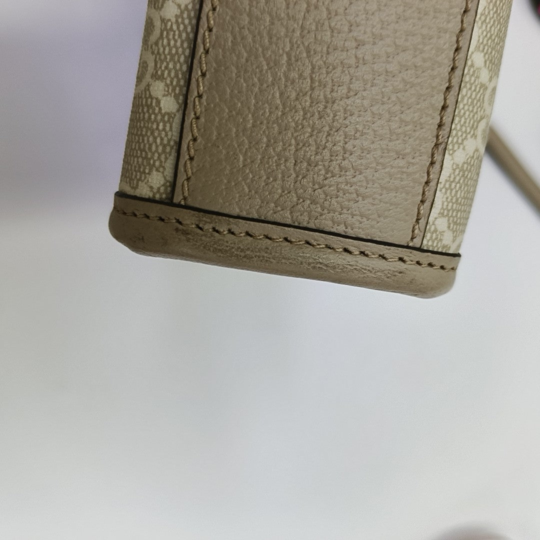 Retro Mini Monogram Coated Canvas Beige