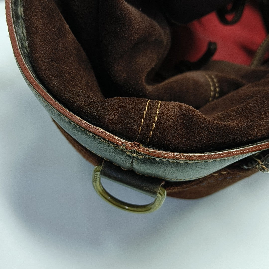 Calfskin Top Handle Bag Brown