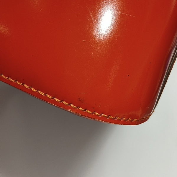 Patent Calfskin Red