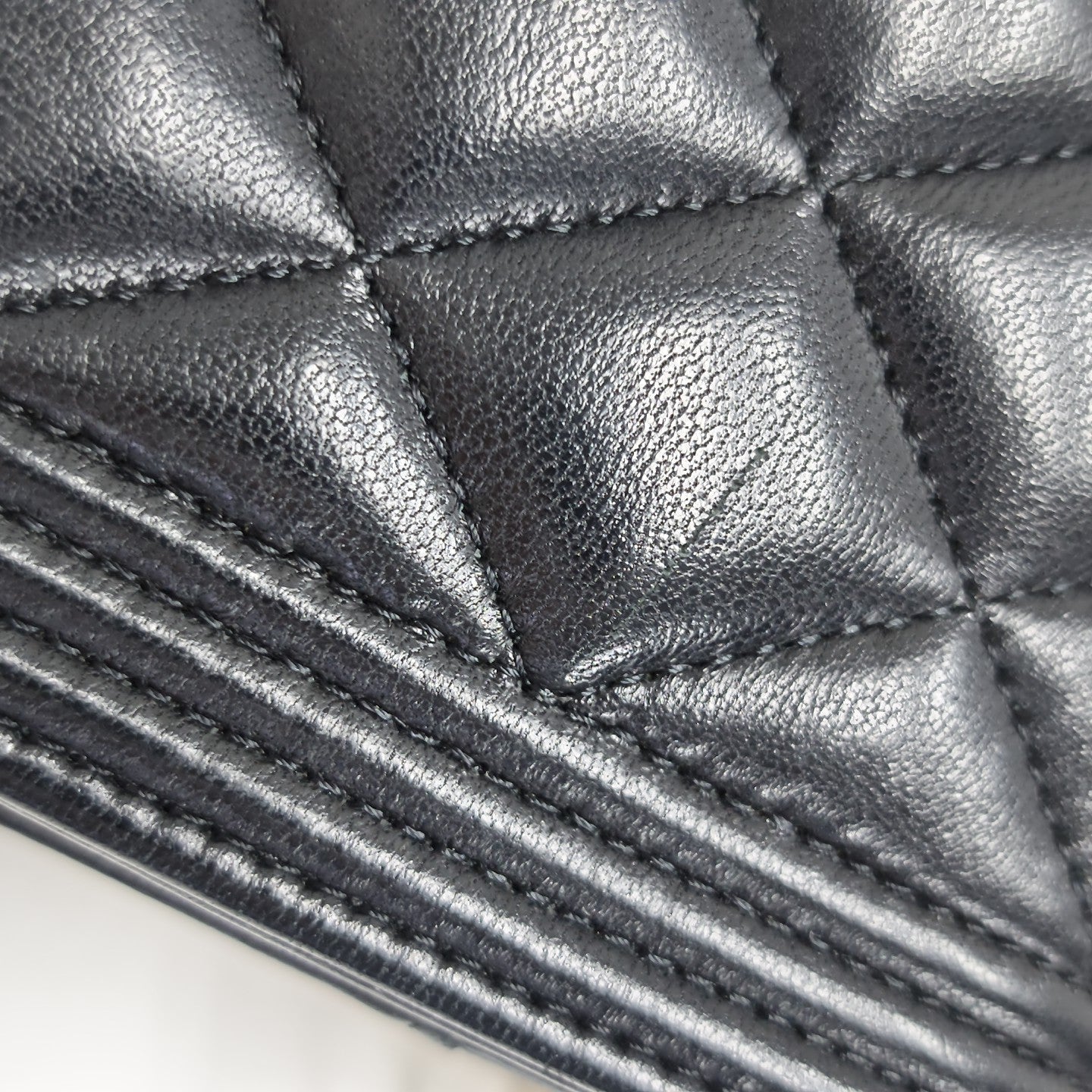 BOY CHANEL Mini Quilted Calfskin Black