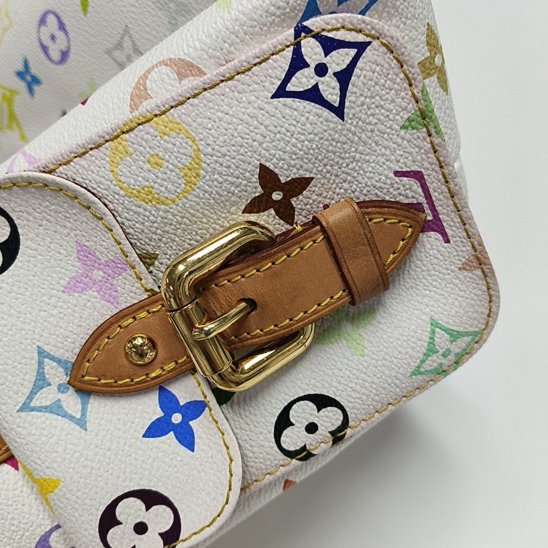 LV × TM NÉONOÉ MM Monogram Coated Canvas White